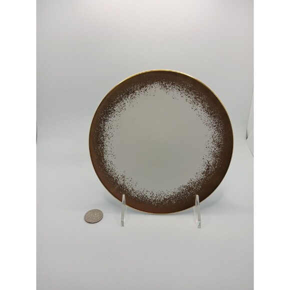 LENOX LX COLLECTIVE Plate Porcelain 7 1/2" Gold White New Old Stock Rare - Picture 3 of 6